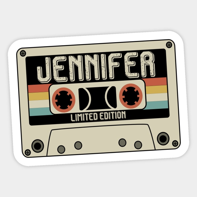 Jennifer - Limited Edition - Vintage Style Sticker by Debbie Art
